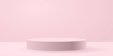 Beyaz daire sahne arkaplan vektörü illüstrasyonu