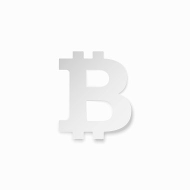 Bitcoin digital currency sign vector illustration