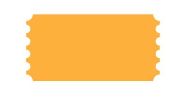 Ticket over transparent background illustration