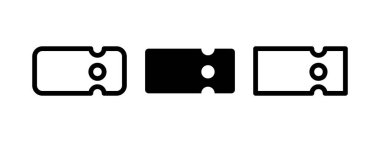 Ticket over transparent background illustration