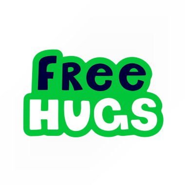 Hand drawn hugs simple abstract illustration