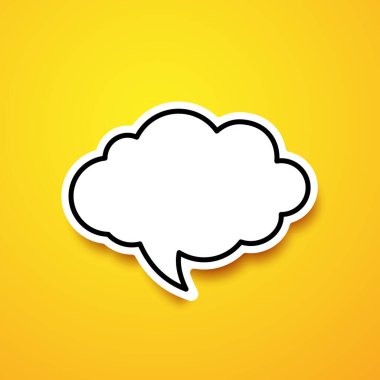 Bulut şekli, konuşma balonu resimlemesi