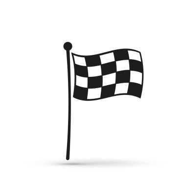 Finish flag simple illustration isolated