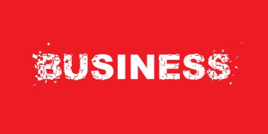 Crashed word business, crisis concept illustration