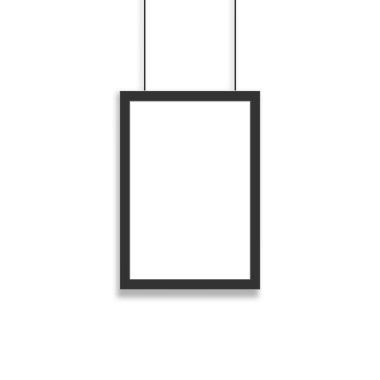 Simple A4 frame over white, illustration