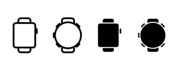 Set Von Symbolen Für Armbanduhren — Stockvektor