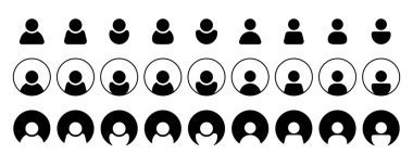 Kullanıcı sembolü satır simgesi çizimi