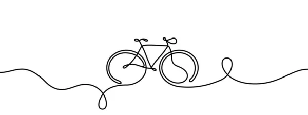 Ποδήλατο Ένα Εικονίδιο Γραμμή Εικονογράφηση Λογότυπο — Διανυσματικό Αρχείο