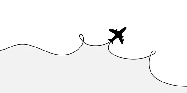 Самолет Открыл Пустое Место Текстовой Иллюстрации — стоковый вектор