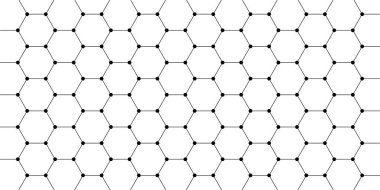 Abstract background with geometric shapes and hexagon pattern