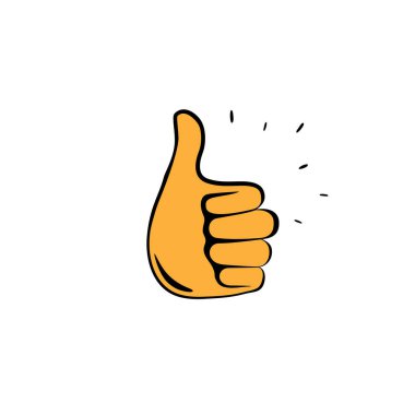 Thumb up sign icon illustration