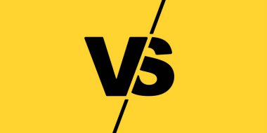 Versus sign contrast simple illustration