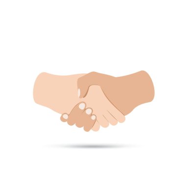 Handshake two hands business illustration