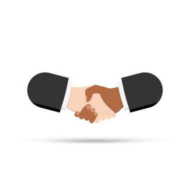 Handshake two hands business illustration