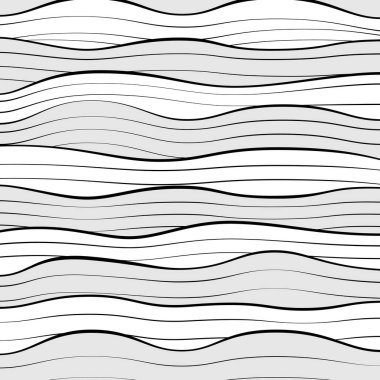 Abstract waves lined illustration background
