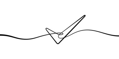 Check mark sign icon illustration