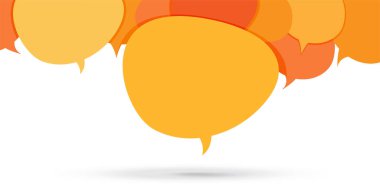 Speech bubble flat simple illustration