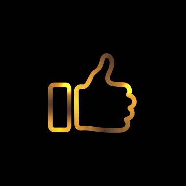 Thumb up and down sign icon illustration