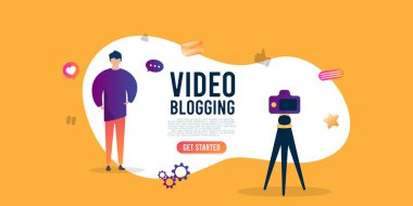 Tasarımınız için video günlük kavramsal illüstrasyonuName