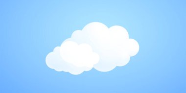 Cloud shape 3d cartoon illustration