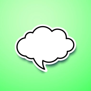 Bulut şekli, konuşma balonu resimlemesi