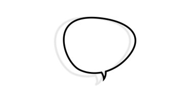 Konuşma balonu simge resimlemesi