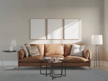 Kanepeli modern oturma odası