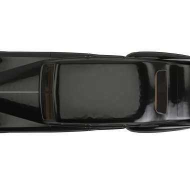 Lüks araba beyazda izole edilmiş