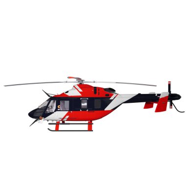 Helikopter gökyüzünde uçuyor