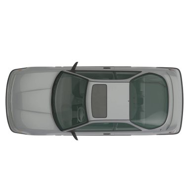 siyah bir araba üzerinde beyaz izole