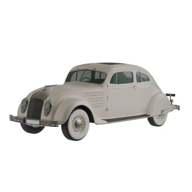 Retro araba, 3 boyutlu görüntüleme