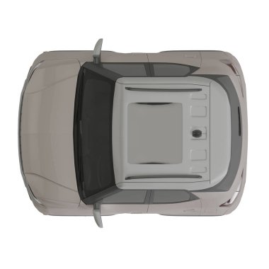 Modern cip beyaz arka planda izole edildi. 3d oluşturma.