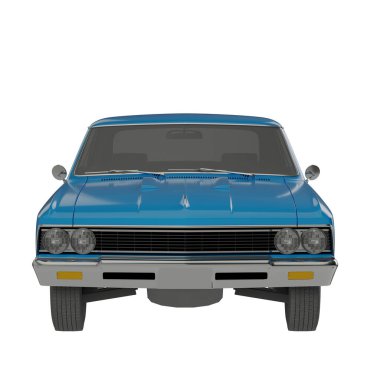 classic american classic car front view clipart