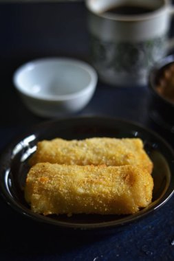 Risoles, Indonesian Food on dark background