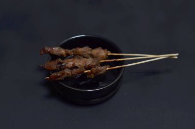Chicken satay, Indonesian food typical of the region