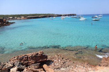 Güzel deniz manzarası, Formentera 