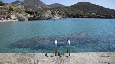 Güzel deniz manzarası, Buggerru, Sardinya, İtalya