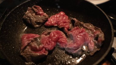 Lezzetli Asya yemeklerinin yakın görüntüsü