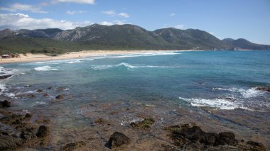 Buggerru, Sardinya 'daki San Nicolo plajı manzarası