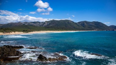 Buggerru, Sardinya 'daki San Nicolo plajı manzarası