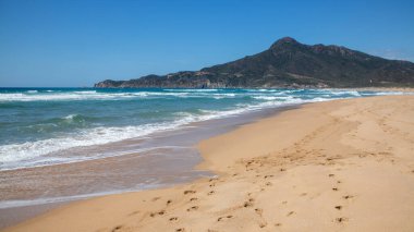 Buggerru, Sardinya 'daki San Nicolo plajı manzarası