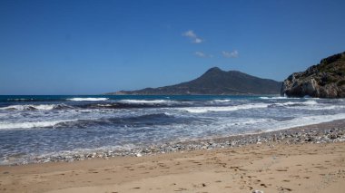 Buggerru, Sardinya 'daki San Nicolo plajı manzarası