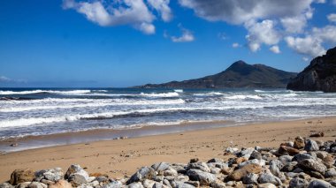 Buggerru, Sardinya 'daki San Nicolo plajı manzarası