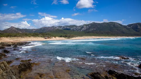 Buggerru, Sardinya 'daki San Nicolo plajı manzarası