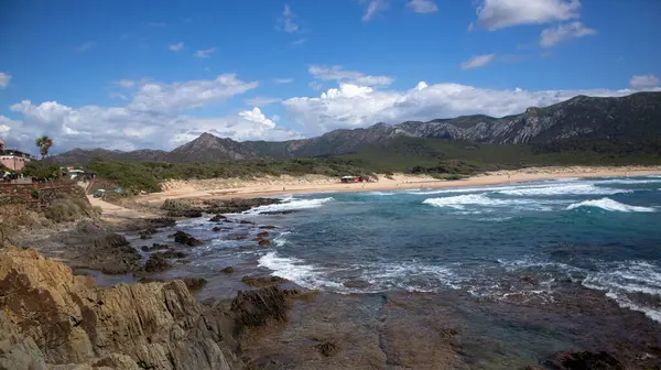 Buggerru, Sardinya 'daki San Nicolo plajı manzarası