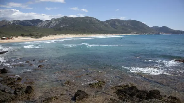 Buggerru, Sardinya 'daki San Nicolo plajı manzarası