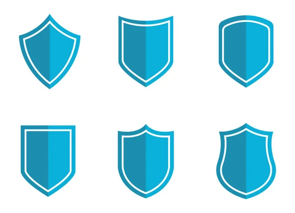Conjunto Escudos Escudos Diferentes Estilos Escudos Para Logotipos Logotipos Escudo — Foto de Stock