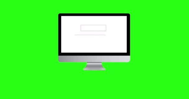 Přihlašovací Účet Detailně Zadání Hesla Kliknutí Tlačítko Přihlášení Obrazovce Počítače — Stock video