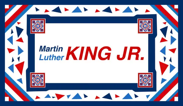 Martin Luther King Jr, MLK Day, I have a dream, Happy Martin Luther King Day with US Flag colors pattern, Martin Luther King Jr. Day wallpaper with colorful patriotic background and typography.