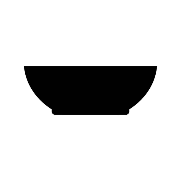 Tazón Icono Vector Ilustración Logo Diseño — Vector de stock